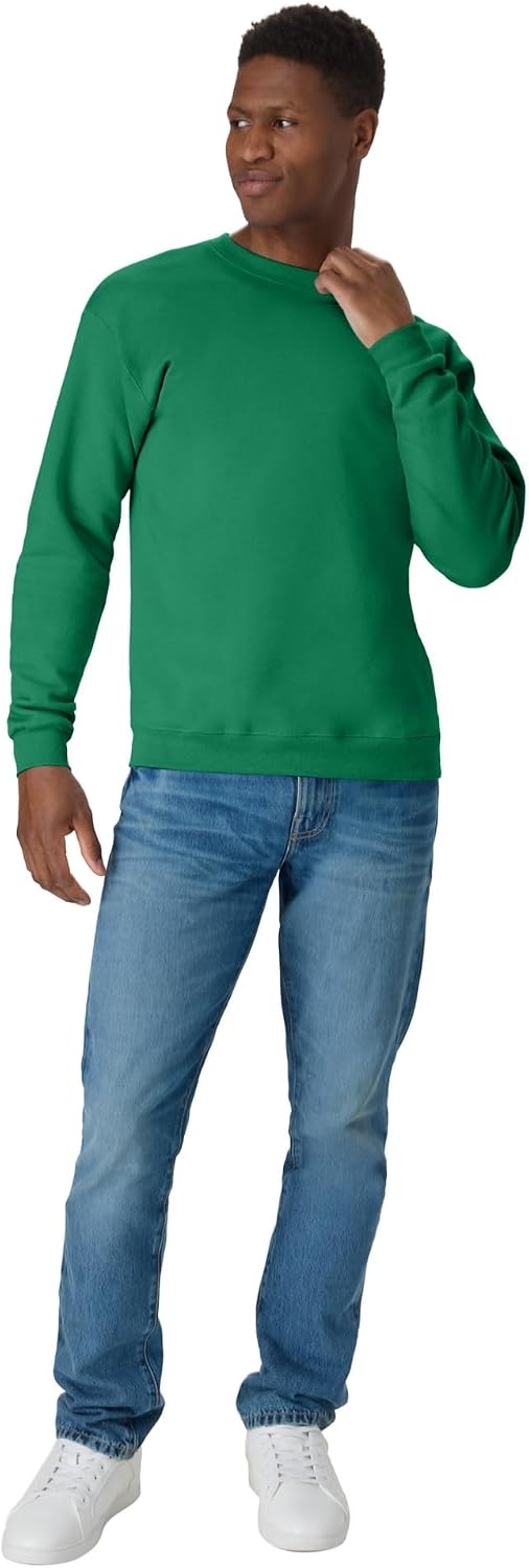 Hanes Sweatshirt, EcoSmart Fleece Crewneck Sweatshirt, Big & Tall Available, 1 or 2-Pack