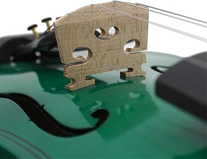 Violin Kit Violin Professional 44 Beginners Green Violin With CaseBowBridgesTunerMuteStrings Accessories Sets(Violin)