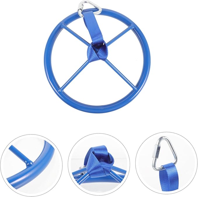 Outdoor Children Fitness Equipment Arm Strength Training Disc Hanging Climbing Training Ninja Wheel 1pcs