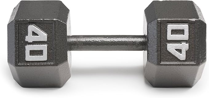 Marcy Cast Iron Hex Dumbbells Collection - Available size 40 lb, SOLD INDIVIDUALLY