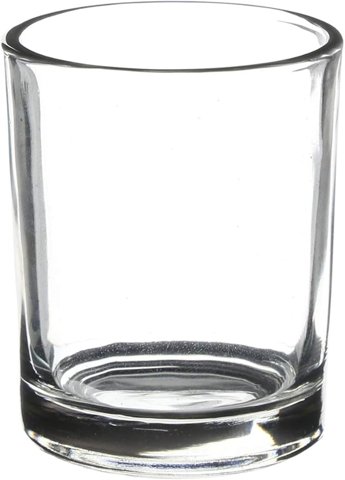 WGV Tea Light Votive Candle Holder 2x2.4, Clear Tiny Utility Cylinder Glass Vase, Small Planter Terrarium for Home Accent Decor, 1 Pc