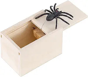 Spider Scare Wooden Box, Prank Ideas, Trick, Spider Trick, Prank Gifts
