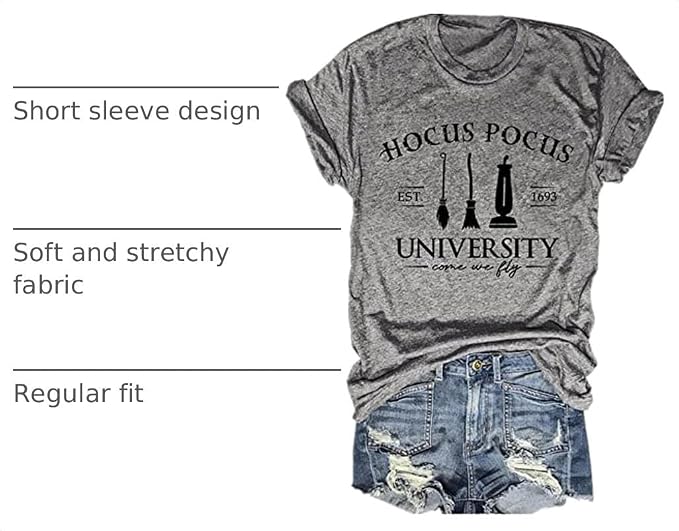 Halloween Pumpkin Shirts Women Fall T-Shirts Cute Autumn Graphic Tees Thanksgiving Tops