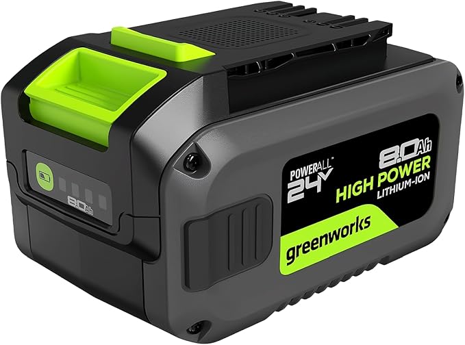 Greenworks 24V 8.0Ah Lithium-Ion Battery(Genuine Greenworks Battery 125 Compatible Tools)