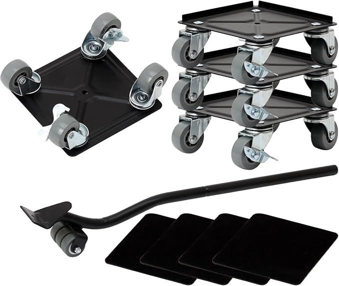 Furniture Movers with Wheels Furniture Lifter Set, 360 Rotation Wheels Double Bearing Roller MuteSmooth,Easy to Moving Heavy Furniture Load Capacity 880 Lbs