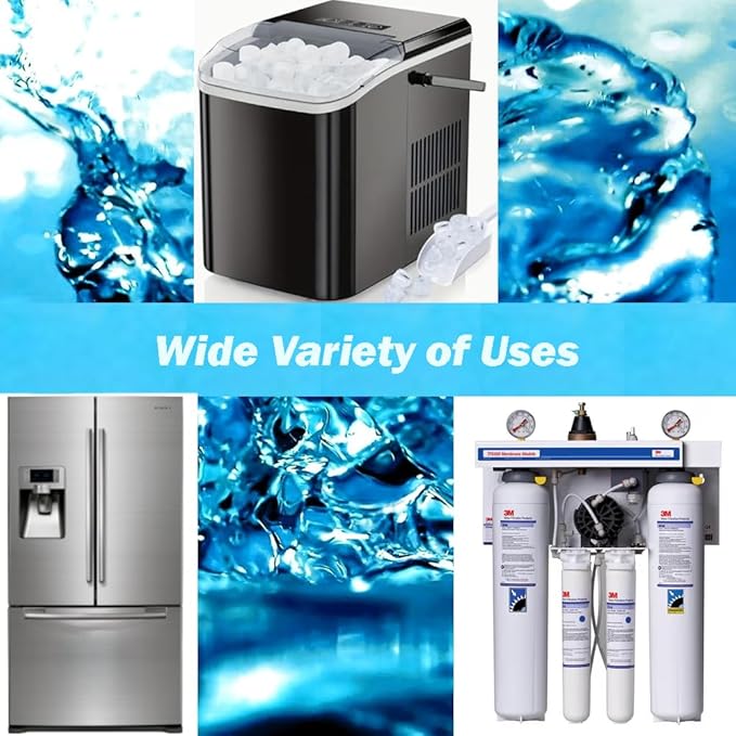 1/4" OD NSF Certified Water Line, 25 Feet of White Tubing for Reverse Osmosis, Ice Maker, and Refrigerator Drinking Water Systems