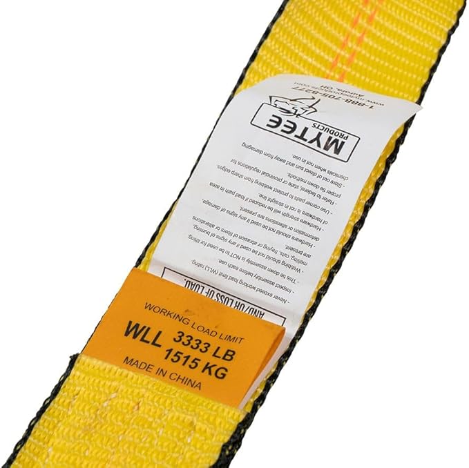 Mytee Products (1 Pack 2" Chain Ratchet Straps w/RTJ Tie Down Roll Back Tow Truck Car Hauler