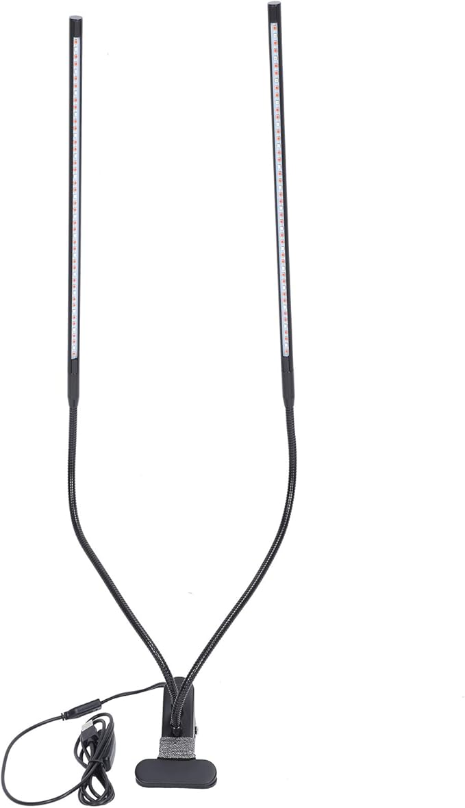 EVTSCAN LED Plant Lights Full Spectrum Dimming Timing Clip On Growing Lamp Bars for Indoor Seedlings Flowers