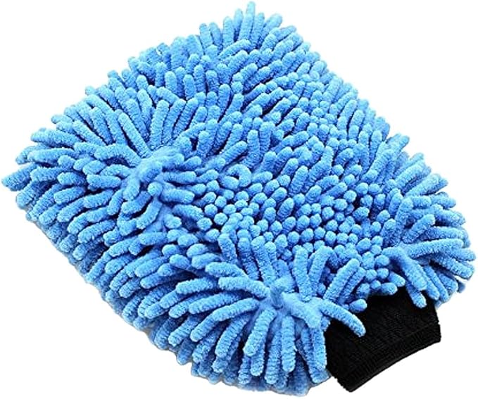 SM Arnold Ultra-Soft, High Absorbency Microfiber Chenille Wash Mitt for Car Detailing and Home Cleaning, Gentle Scratch-Free Cleaning Tool, Durable and Reusable, Ideal for Professional and DIY Use