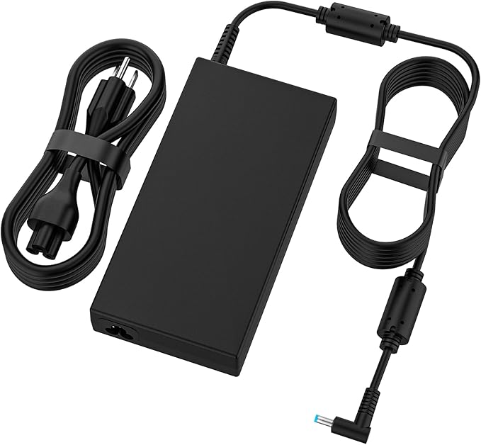 150W 7.7A AC Charger 917649-850 fit for HP ZBook 15 G4 G5 G6 Fury 15 17 G7 G8 HP Victus Charger 150W TPN-CA11 TPN-DA09 Blue Tip Laptop Power Supply Adapter