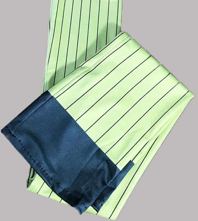 Anime Kanroji Mitsuri Cosplay Socks Costume Halloween Uniform Green Stripe Knee Socks