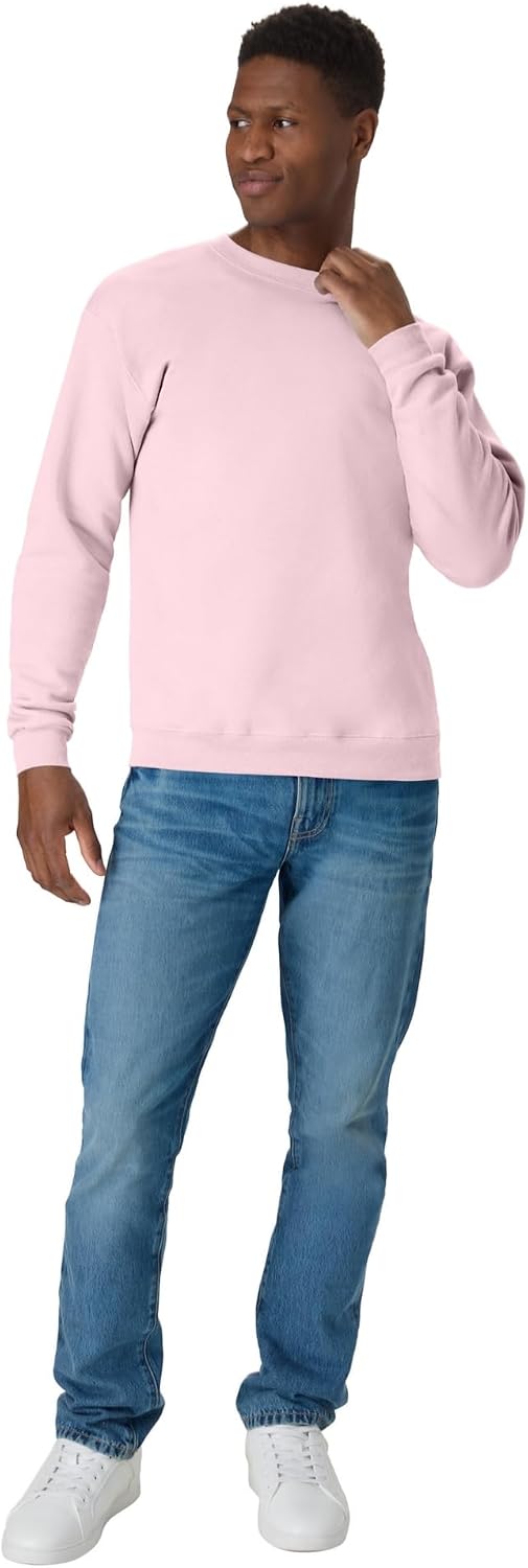 Men's Sweatshirt, EcoSmart Fleece Crewneck Sweatshirt, Big & Tall Available, 1 or 2-Pack