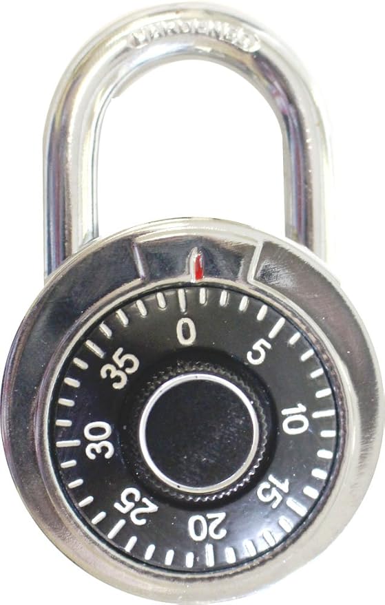 ToolUSA 2 Inch Combination Padlock For Locker Or Lock Box: LOCK-07375