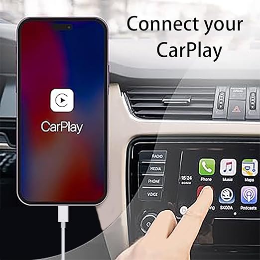 Short Apple iPhone 1516 CarPlay Cable - USB A to USB C Car Charger Wire for iPhone 1516 Series, iPad Pro, Air, 10th Gen Charging Cord (1 Ft)