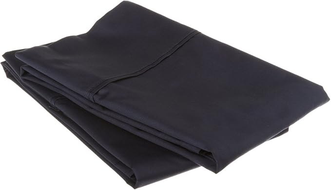 Superior Egyptian Cotton 530 Thread Count Pillowcases, Set of 2 Pillow Cases, Modern, Classic Pillow Case Cover, Ultra-Soft Comfort Basics, Bedding Essentials, Bed Accents, Standard Size, Navy Blue