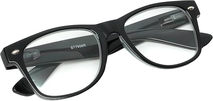 Calabria R7958 Retro Specs Designer Reading Glasses Mens Womens Trendy Classic Vintage Eyeglasses Lightweight Spring Hinged