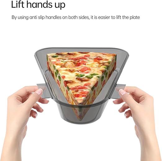 Reusable Pizza Storage Container with 3 Mergable containers - Combined Pizza PP Container to Organize & Save Space, Red&Black