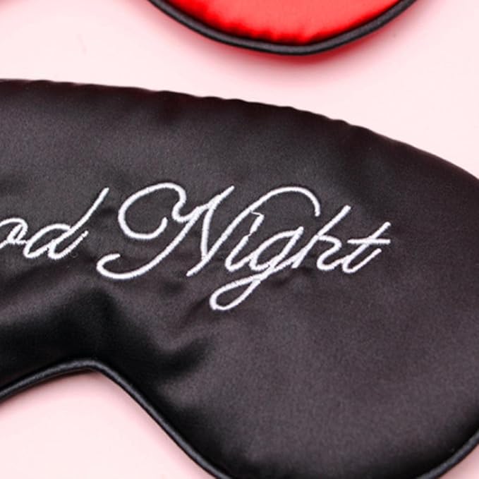 Sleep Cover Silk Soft Plush Eye Cover, Adjustable Strap Sleeping Eye Blinder Night Eyeshade Cover for Sweet Sleep Travel Nap Dry Puffy Eye Relax 1PCS Black