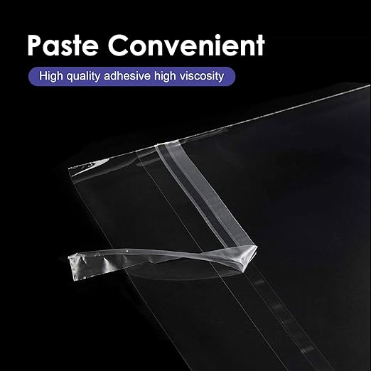 Falling in Art Acid Free 1.496mil (Single Side) Crystal Sealed Clear Bags for 11x14 Art Prints, Photos, 11 37 Inches by 14 38 Inches, 25-Pack