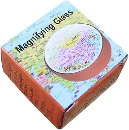 5X 3X Dome Magnifying Glass Paperweight Loupe Page Magnified Glasses Hand Free Magnify Glasses Best Desk Magnifier for Reading Close Work Map Jewelry Book Hobby Kids Smooth Glide Small Toy
