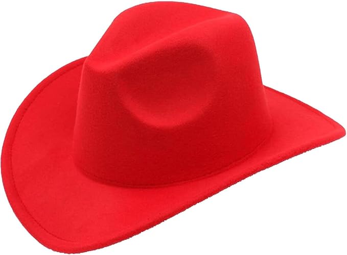 Wool Fedora Western Cowboy Hat Wide Edge Sun Hat for Men and Women