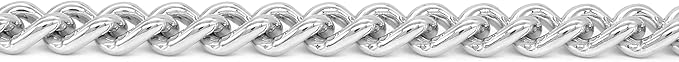 Herm Sprenger - Chrome Plated Steel Dog Training Collar - Narrow Round Links Slip Dog Chain - for Small Medium Large Dogs - Professional Training Collar - Made in Germany (22 inches (55 cm))