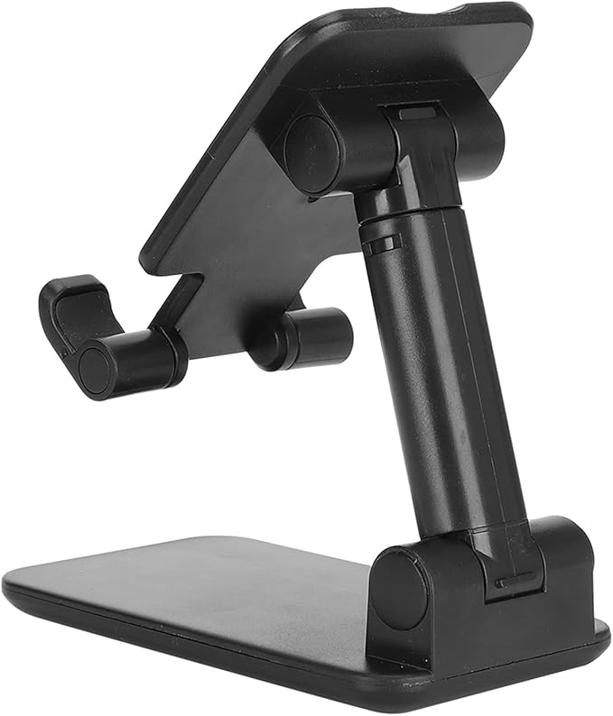 Lightweight Adjustable Tablet Stand, Ergonomic Phone Holder, Mobile Phone Holder for Tablet (Black)