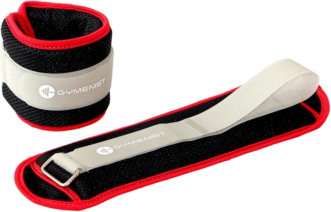 Gymenist Water Proof Ankle Weights With Adjustable Strap Great For Swimming And All Water Sports Activities