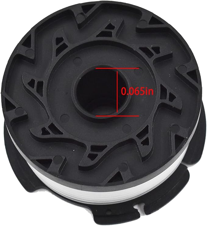 WFLNHB (3-Pack) 30ft 0.065 Trimmer Spool Replacement for Black Decker AF-100-3ZP