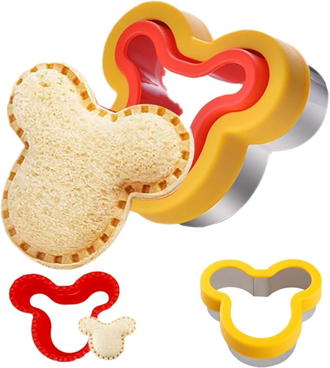 Sandwich Cutter and Sealer Vegetable Cutters for Kids Uncrustables Sandwich Maker Lunchbox Bento Box DIY Lunch