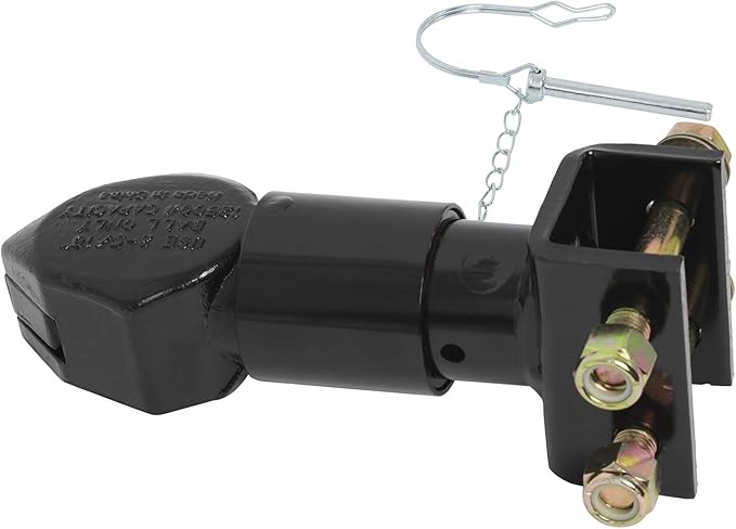 NovelBee 2-5/16" Ball Heavy Duty Channel-Mount Adjustable Trailer Coupler with Bolts and Nuts,Capacity 12,500 lbs