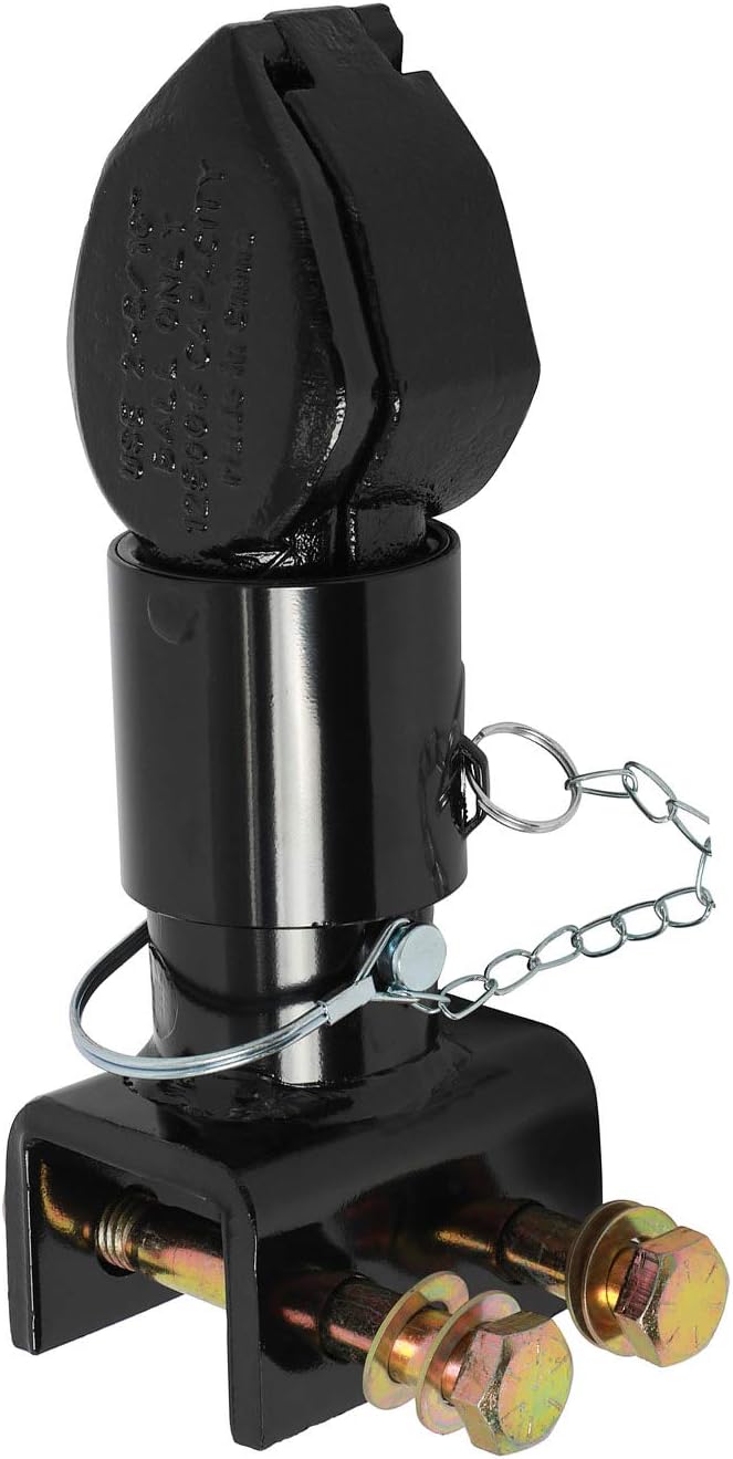 NovelBee 2-5/16" Ball Heavy Duty Channel-Mount Adjustable Trailer Coupler with Bolts and Nuts,Capacity 12,500 lbs