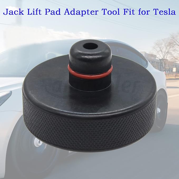 1 PCS Jack Pad Pucks Jack Lift Pad Adapter Tool Fit for Tesla Model 3YSX, Rubber Accessories Jack Pad Stand Protects Battery Chassis.