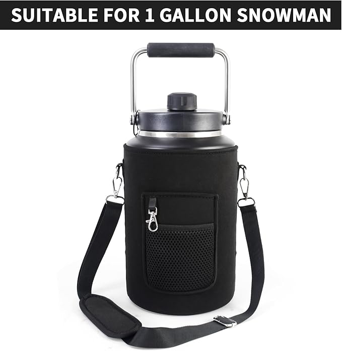1 Gallon Jug Holder Compatible with Yeti/RTIC One Gallon Jugs, Carrier/Pouch Sleeve for Outdoor Camping, Hiking,Gym