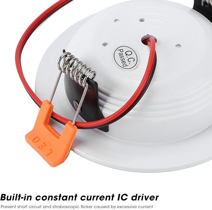 4 Pcs 4in RV Ceiling Dome Light 300LM 6000K Round Downlight Car Interior Lighting WhiteRV Recessed Downlight for Caravan Yacht DC 12V 3W