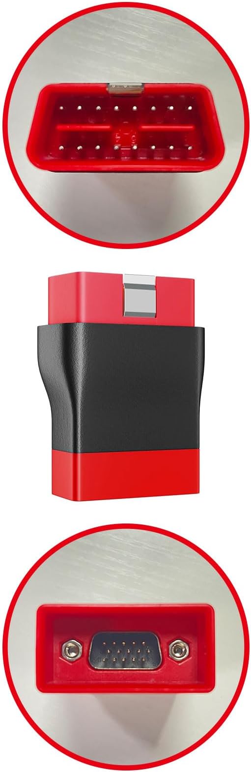 LAUNCH 100 Original Adapter for DBSCar VII and SmartLink C VCI Connector, DR15 Male to OBD2 16 Pin Male Replacement Connector Work with X431 CRP919EBT, PRO3 ACE, PRO 3S, PRO 5, PAD VII, PAD V