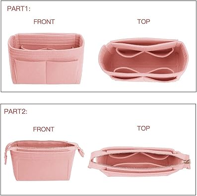 ZTUJO Purse Organizer, Bag Organizer, Insert Purse Organizer With 2 Packs In One Set For LV NeoNoe Noe Series perfectly