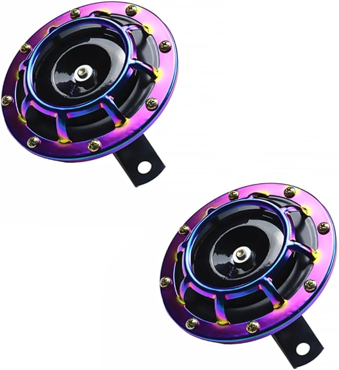 12v Motorbike Horn Super Loud Car Air Horn Waterproof Colorful Electric Speaker Upgrade