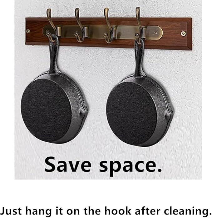 4 Inch Small Cast Iron Skillet, Pre Seasoned Mini Cast Iron Skillet, Camping Nonstick Frying Pan for Baked Brownie, Cookie, Egg Cakes Pan (Black)