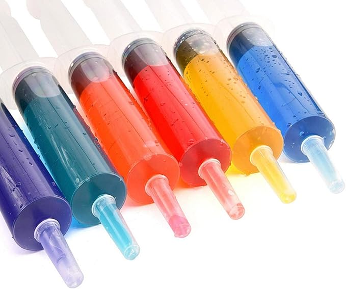 60ml Beverage Syringe, Food-Grade Container with Lid, Transparent, Reusable, Suitable for Plastic Short Cups, Used for Halloween, Thanksgiving, and Parties