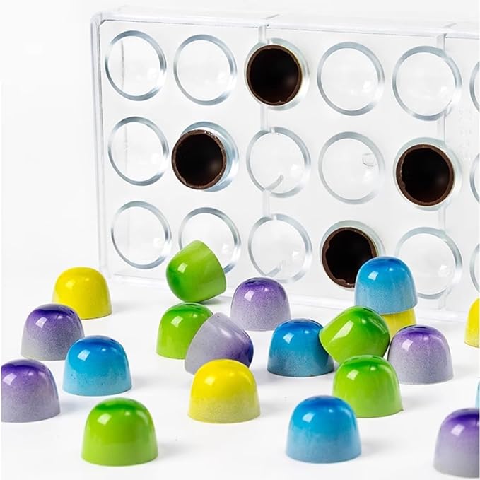 Bell Shape Chocolate Bonbon Mold Polycarbonate Truffle Mould Homemade Chocolates Covered Candy DIY Tool