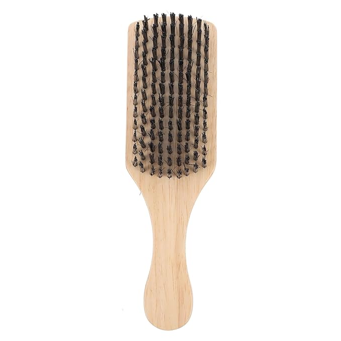 NOLITOY Salon Quality Beard Brush Men's Beard Cleaning Boar Bristle Facial Care Tool