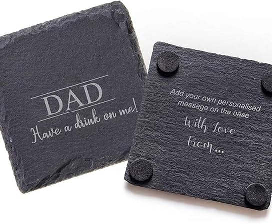 12 Pack 4 x 4 Inch Gorgeous Black Slate Stone Coasters Bulk Square Slate for Drink Bar Kitchen Home, Handmade Natural Rough Edge, Set of 12