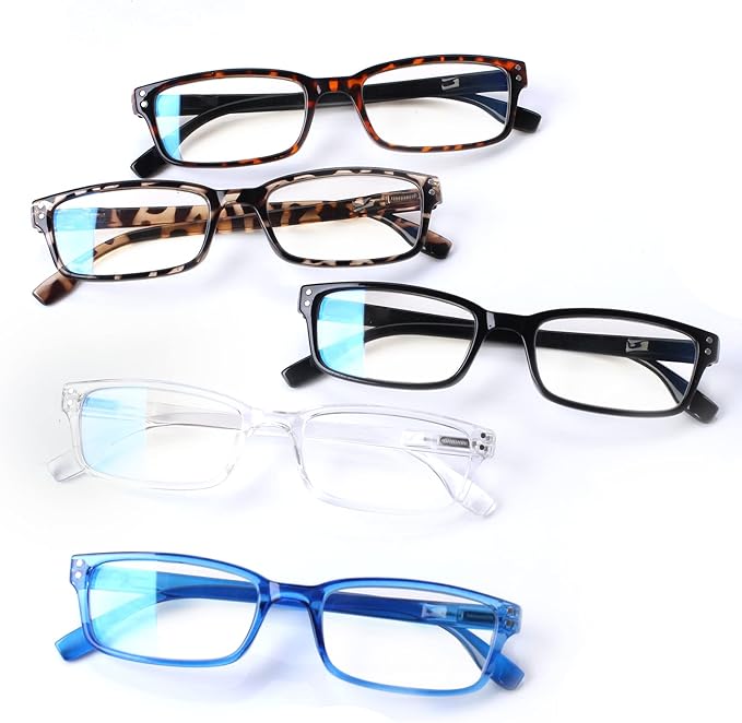 Kerecsen 1-Pack Reading Glasses Blue Light Blocking,Spring Hinge Readers for Men Women,Computer Eyeglasses