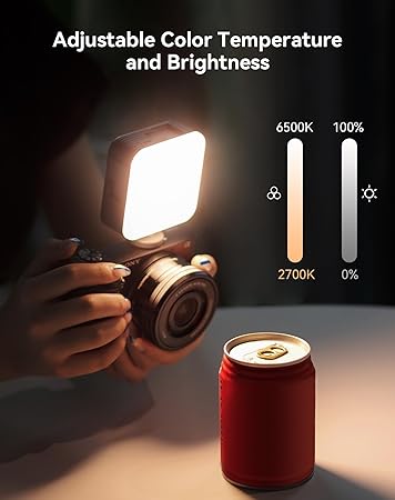 SmallRig P96 LED Video Light, Portable Camera Lights, 96 LED Beads for Photography Video Lighting, Rechargeable 2200mAh CRI 95 2700-6500K w 3 Cold Shoe