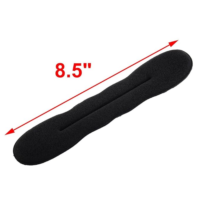 uxcell 8.5 Inches Long Sponge Hair Band Curle Tools Bun Maker Holder