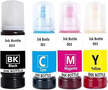 Dye Ink 003 Refill Compatible The Ink Bottle Printer Parts - Compatible with Epson L3110 003 3110 3100 3101 3110 3150 5190(4PCS)