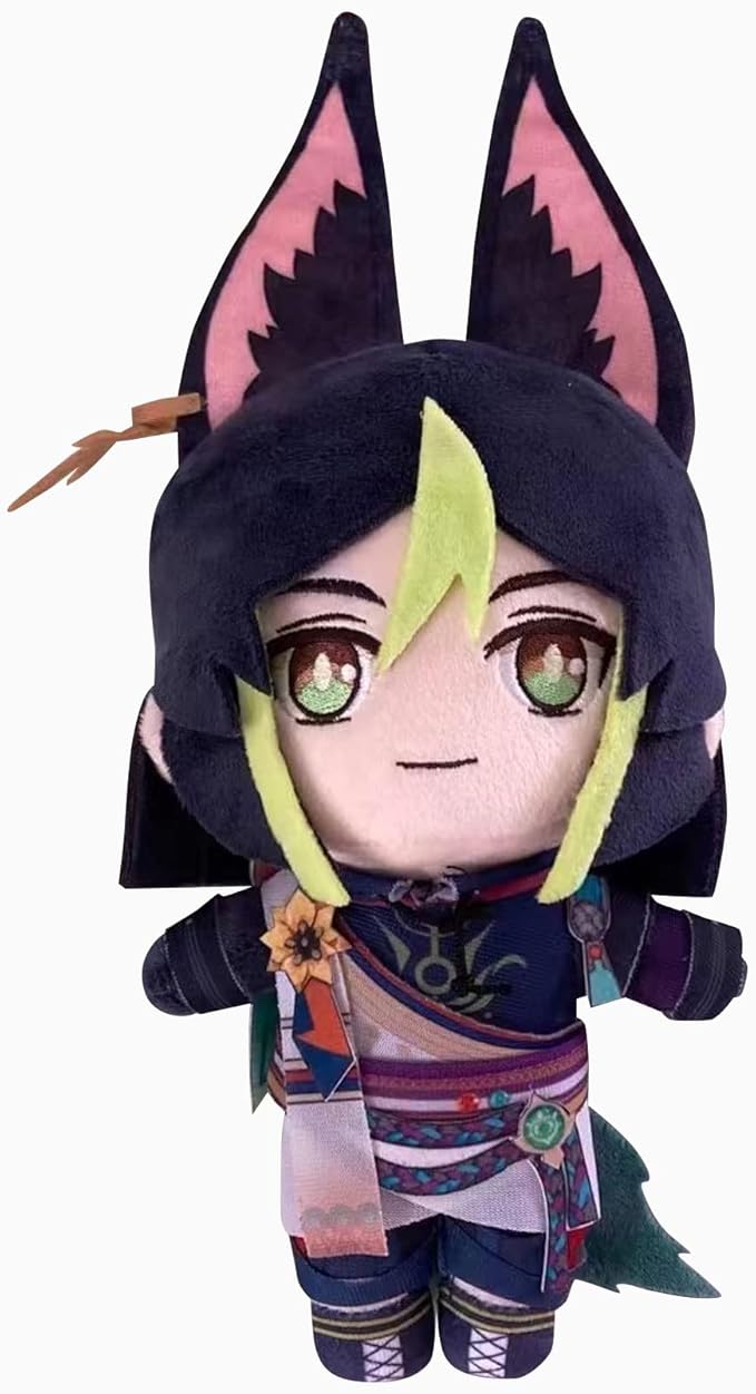 Genshin Impact Plush Toys Doll Stuffed Plushie Figure All Character Merch for Gift Birthday Christmas 8.7 Inch (Tighnari)