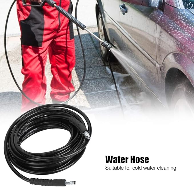 Zerone Replacement Water Hose,Karcher K4 Pressure Washer Steel Wire Braid High Pressure Washer Water Hose Pipe Tube Fit,Karcher K4 Pressure Washer for Karcher K2 K3 K4 K5 K Series(10M,