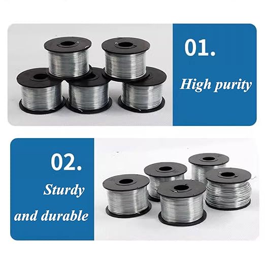 Diameter 1mm,SHOUCAN High Purity Zinc Wire, 99.99% Pure Zinc Metal Wire Diameter 0.3-1Mm, Length 3M for Science Project Experiment Lab Research